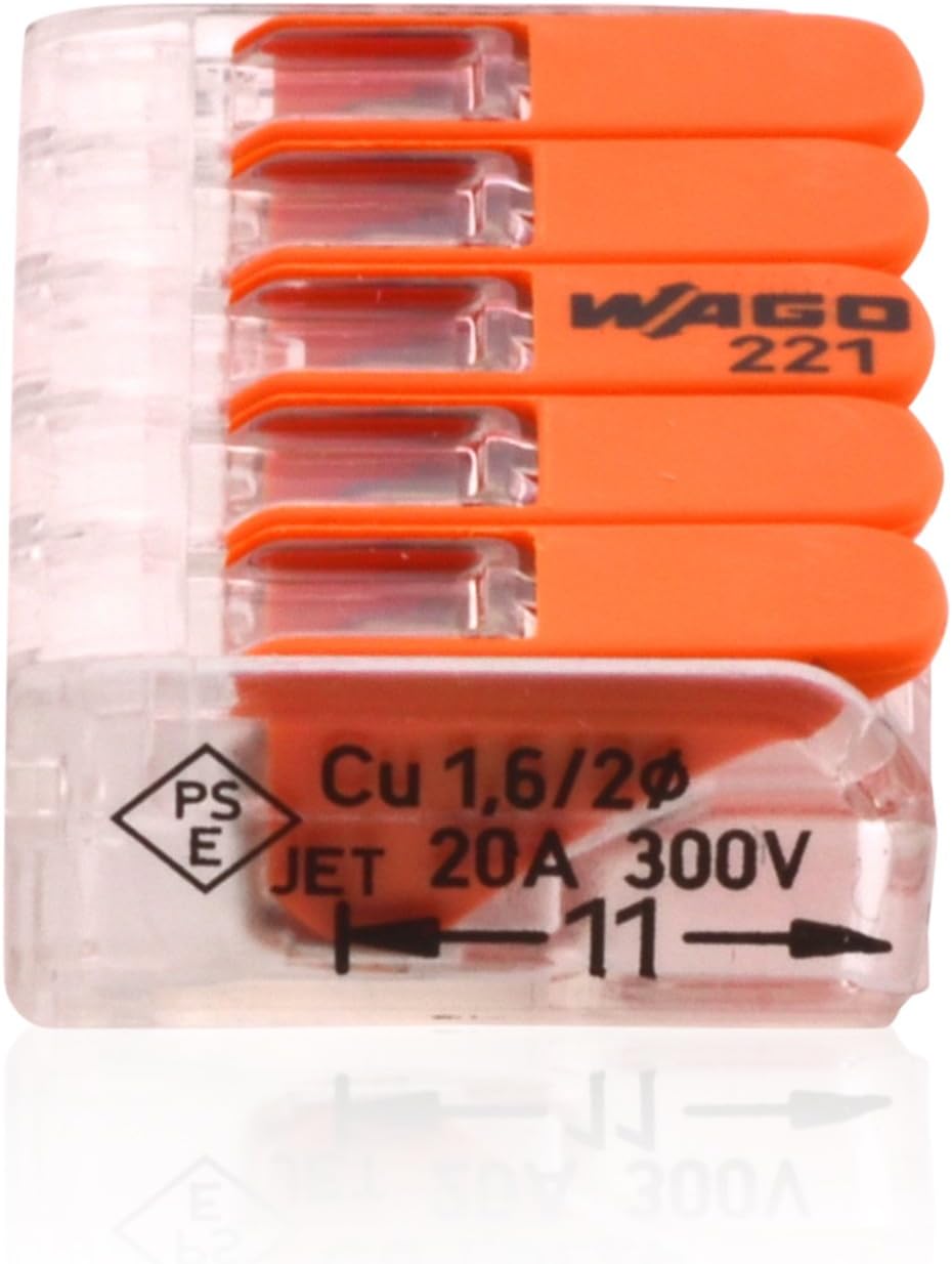 25 X Wago 222-412 Classic - Avec Levier De Commande - 2 Vitesses