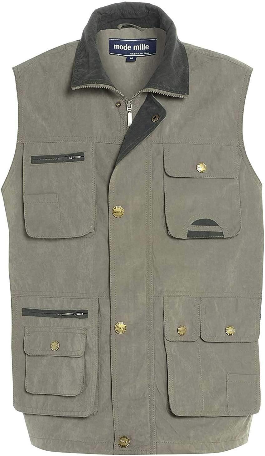 Mens Safari Hiking Outdoor Waistcoats Jackets Gilet