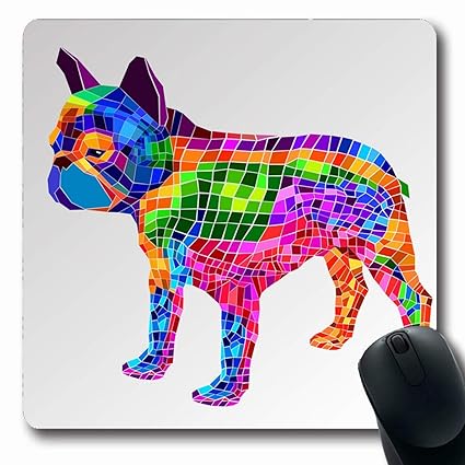 Luancrop Tapis De Souris Brun Race De Chien Mignon Pet Gris