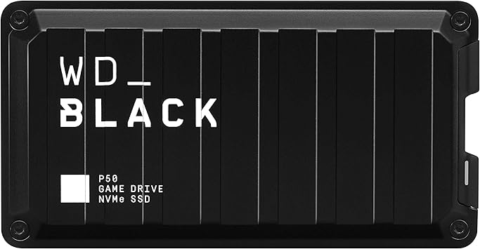 Amazon Com Wd Black 1tb P50 Game Drive Portable External Solid State Drive Ssd Compatible With Playstation Xbox Pc Mac Up To 2 000 Mb S Wdba3s0010bbk Wesn Computers Accessories