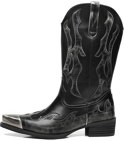 Amazon.com: New Rock Women's Boots WSTM005-S1 Black 100% Leather
