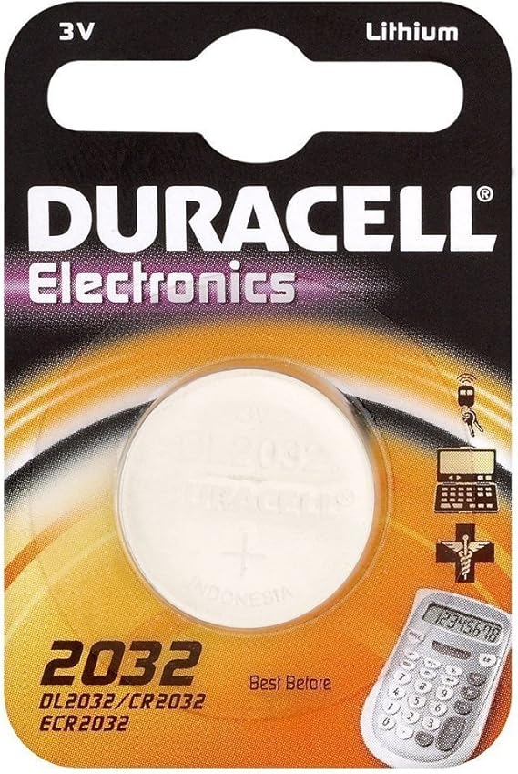 BATTERIA LITIO CR 2032 PILA DURACELL BOTTONE TONDA 1PZ OROLOGI
