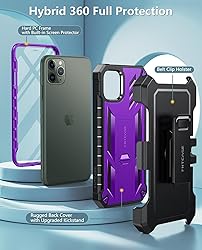 FNTCASE for iPhone 11 Pro Max Case: with Belt-Clip