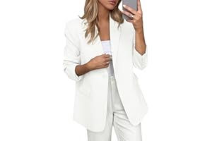 PRETTYGARDEN Blazers for Women Business Casual Outfits 2025 Fall Fashion Open Front Long Sleeve Suit Jackets Work Blazer