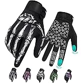 RIGWARL Motorcycle Gloves for Men Women Touchscreen, Lightweight Dirt Bike Glove Non-Slip, Skeleton Motorcycle Riding Glove