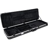 Sound Town Lightweight ABS Road Case for Electric Bass Guitar with TSA Approved Locking Latch and EPS Foam Plush Interior (STBC-500)
