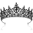 OBATOBA Black Tiaras and Crowns for Women
