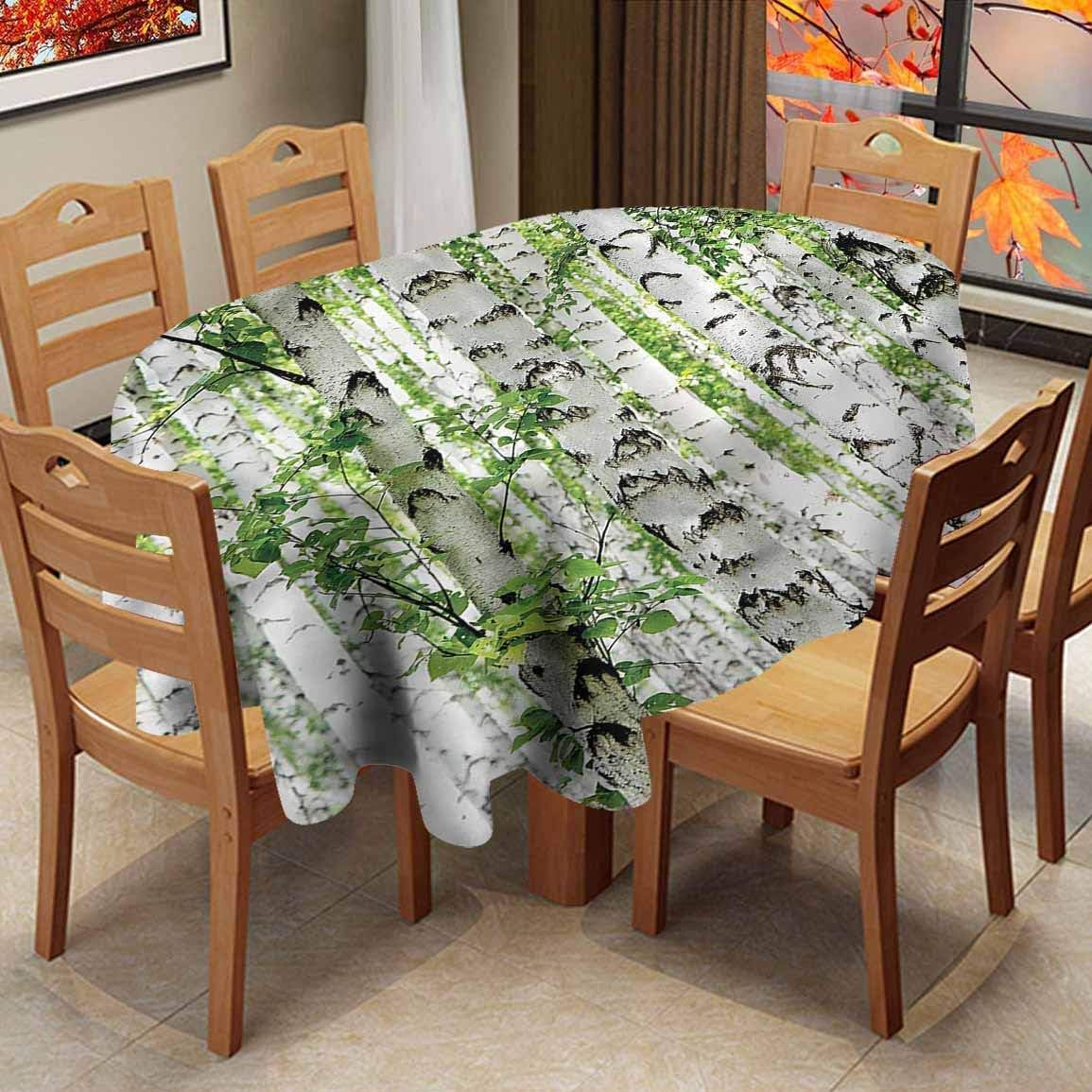 shirlyhome Oval Table Cover Woodland Waterproof Tablecloth Wildlife