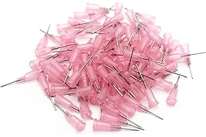 INFINITEADHERE Industrial Dispensing Needles with Luer Lock 20 Ga x 1/2 Inch, Blunt Tip, Screw Interface,Pack of 100