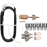 Dasbecan 330-9371 Universal Rear Disc/Drum Emergency Parking Brake Cable Complete Kit 110" Long Cables with 97" Long Sheath E-Brake Set Replace# 140-14415-R