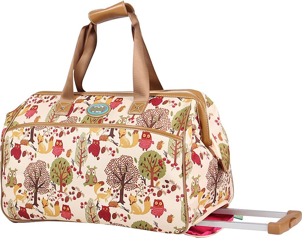 lily bloom forest owl luggage