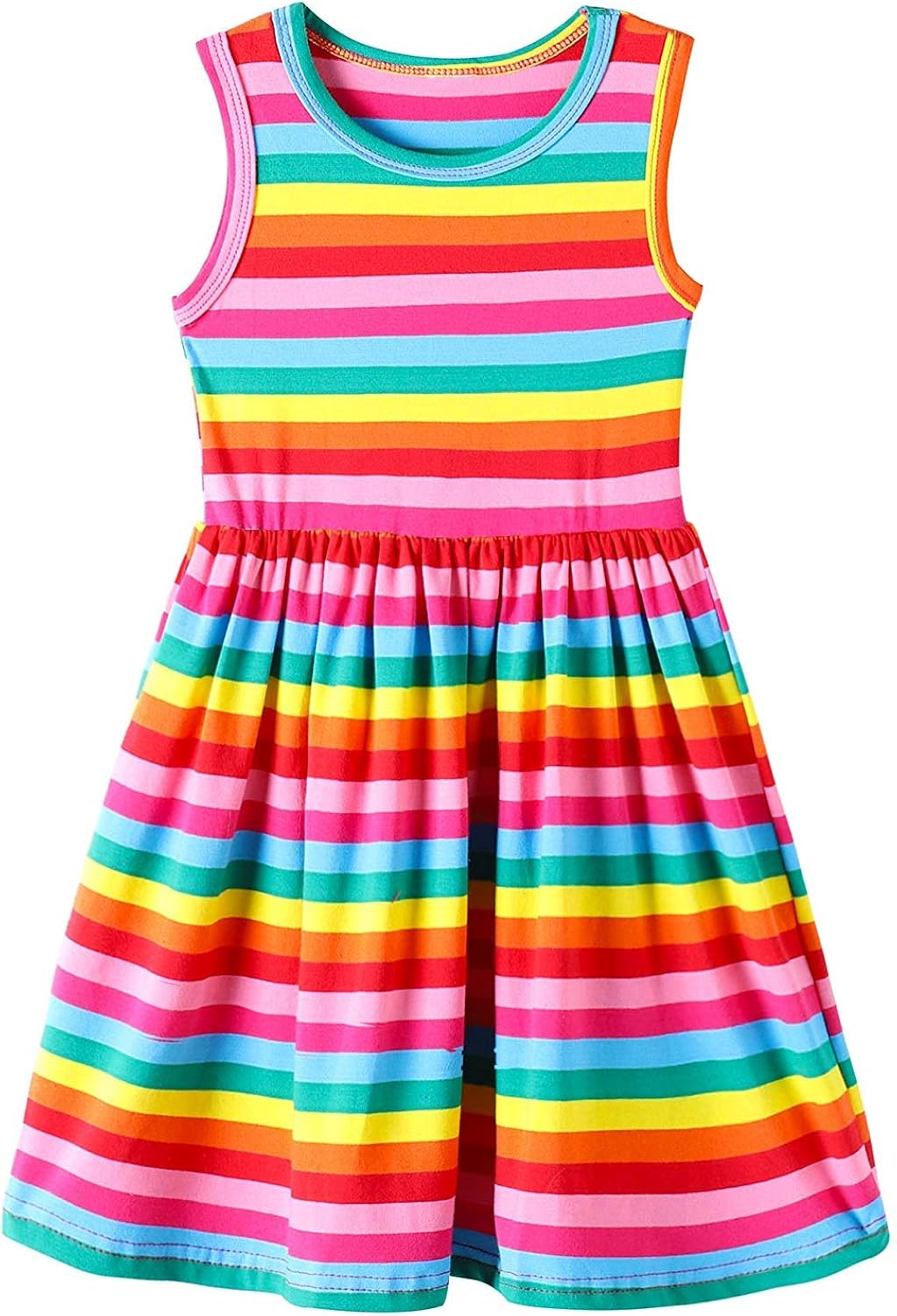 rainbow colored sundress