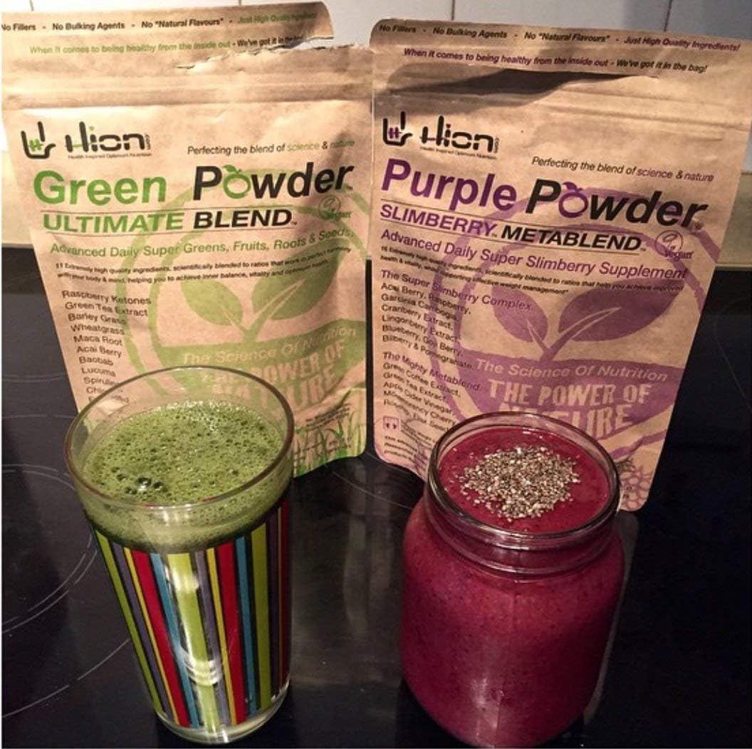 Hion Combo Pack - Green Powder & Purple Powder - Image 3