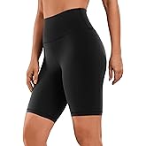 CRZ YOGA Women's Naked Feeling Biker Shorts - 8 Inches High Waisted Yoga Workout Gym Running Spandex