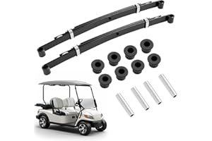 WUTIST Golf Cart Rear Heavy Duty 4-Leaf Leaf Spring Compatible with 2004-UP Club Car Precedent 2017- UP Club Car Onward HD (Rear Set Only) Black Steel Plastic Replace for 102509301 102513001