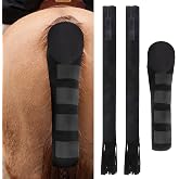 Dmnnlp Horse Tail Wrap Protector &amp; 2 Bags with Fringe, Adjustable Non-Slip Tail Guard for Trailers, Stalls, Shows, Black