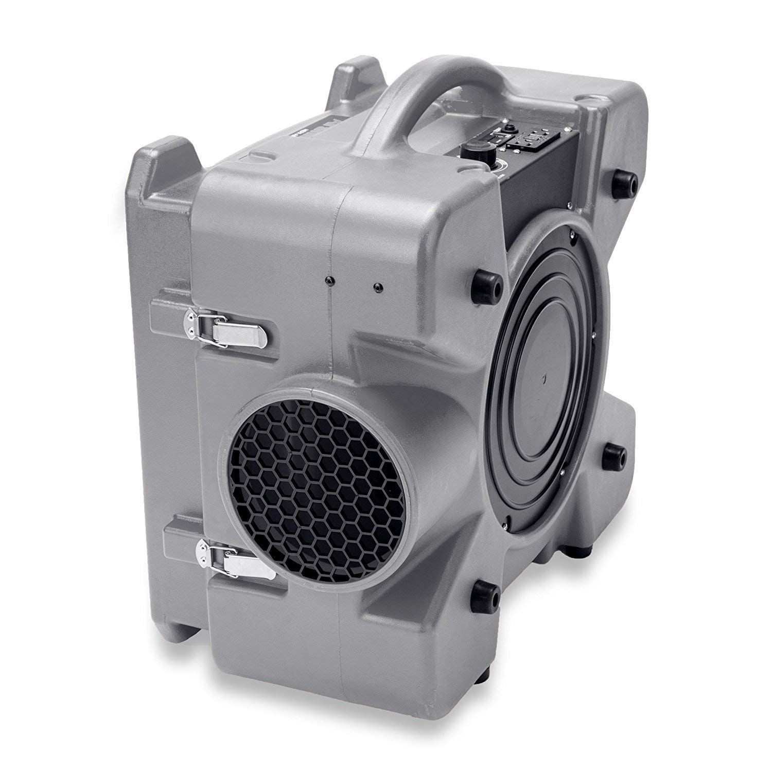 BlueDri Air Shield 550 HEPA Air Scrubber, Water Damage Restoration Equipment Air Purifier, Covers 1400 Sq. Ft, Daisy Chain Capable, For Commercial Use, Gray, BD-AS-550