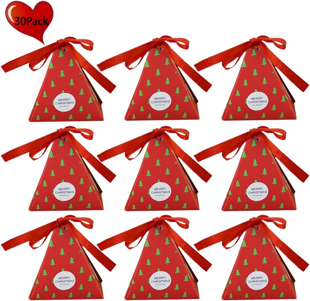 JYCRA Gift Boxes,Set of 30 Decorative Treats Boxes,Cake,Cookies, Goodies,Candy Gift Packing Boxes for Christmas,Birthdays, Holidays,Weddings