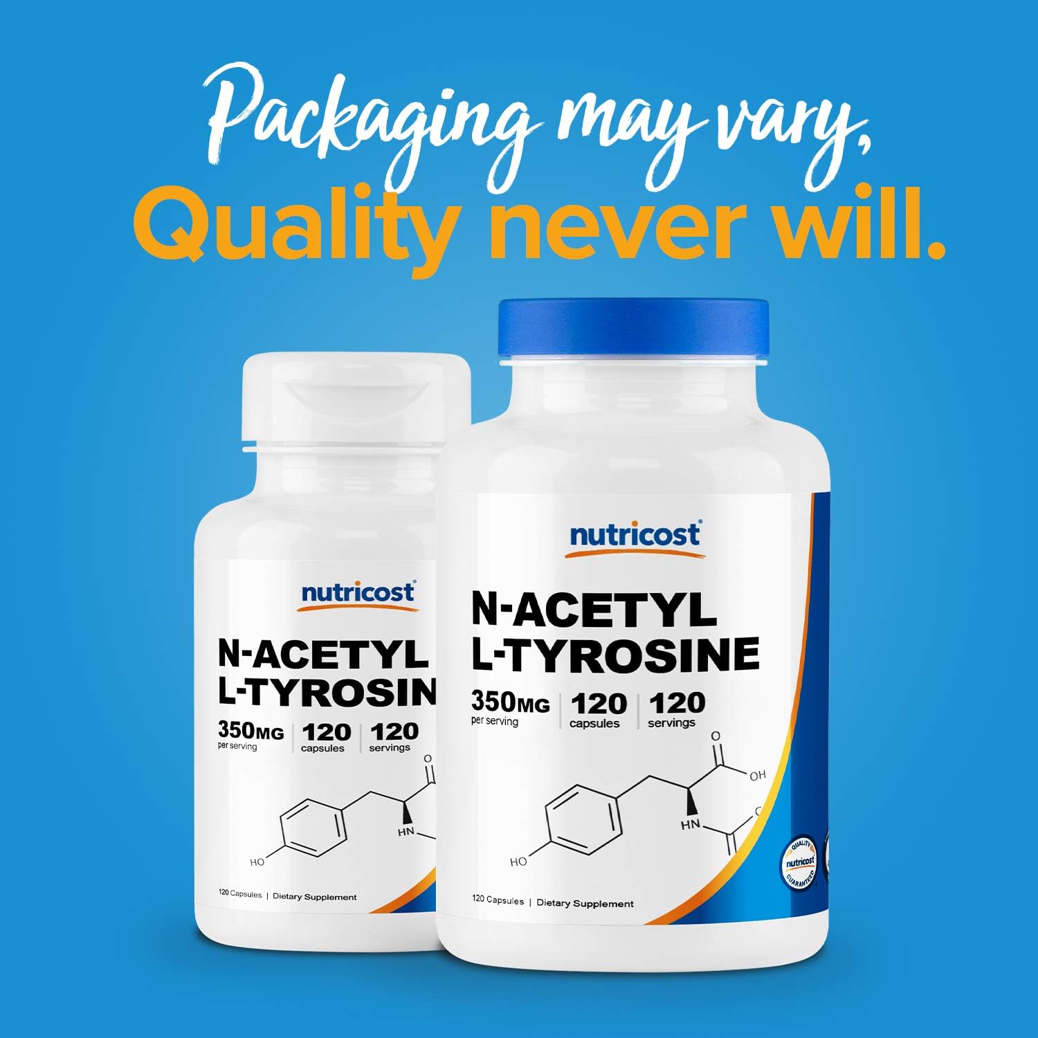 Nutricost N-Acetyl L-Tyrosine (NALT) 350mg, 120 Capsules - Gluten Free, Non-GMO: Health & Personal Care
