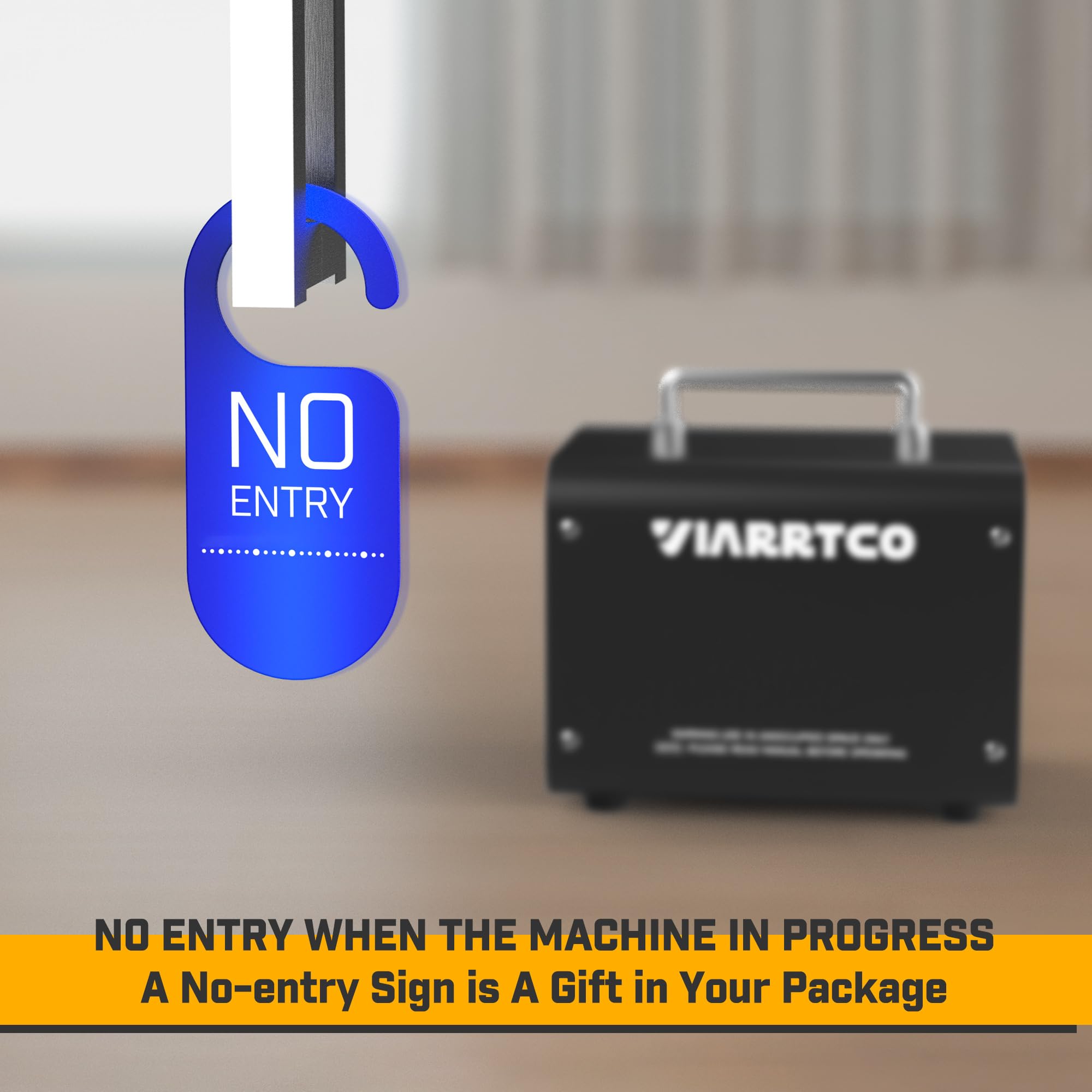 VIARRTCO Ozone Machine Generator 40,000mg/h 8000 Sq. Ft. Ozone Machine Odor Removal for Home and Car with 120min timer All Metallic Black