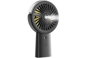 Otlonpe Misting Fan Portable Handheld Fan,4000mAh Hand Held Mist Fan Rechargeable Power Bank,90° Adjustable Small Mister Fan,Personal Cooling Water Spray Fan for Men Women Travel Home Outdoor (Black)