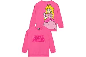 Super Mario Girls Sweater, Princess Peach Sweater for Kids, Gaming Cotton Girls Sweaters