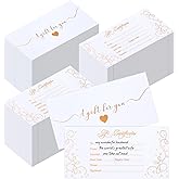 Colarr 400 Pcs Blank Gift Certificates for Business Vouchers Coupon Card for Spa Salon Restaurants Custom Client Vouchers for Valentine's Day Birthday Wedding Work Gift Card, 3.5 x 7 Inch