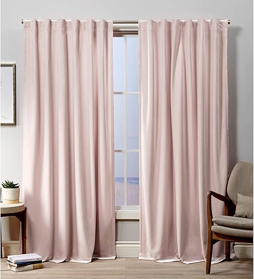 Amazon Com Exclusive Home Curtains Velvet Hidden Tab Top Curtain