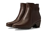 Clarks Women's Emily Holly Ankle Boot, Dark Brown