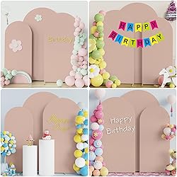 Wokceer Wedding Arch Cover (7.2FT, 6.6FT, 6FT) Set