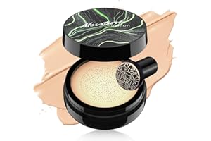 PMRXSETD Mushroom Head Air Cushion CC Cream - Tattoo Cover up Makeup Waterproof Long-Lasting Moisturizing Concealer Foundation, Even Skin Tone for All Skin Types (Natural)