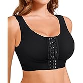 BRABIC Front Closure Bras for Women Post Surgery Compression Mastectomy Surgical Support Wireless Full Coverage Bra