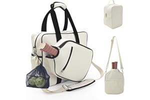 LAKE OF FIRE Pickleball Bag for Women Men,Stylish Nylon Water-Resistant Pickleball Paddle Bag Large Capacity Crossbody Bags