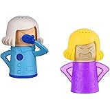 Angry Mom Microwave Steam Cleaner and Chilly Mom Fridge Odor Absorber Deodorizer Gift Boxed (Teal & Purple)