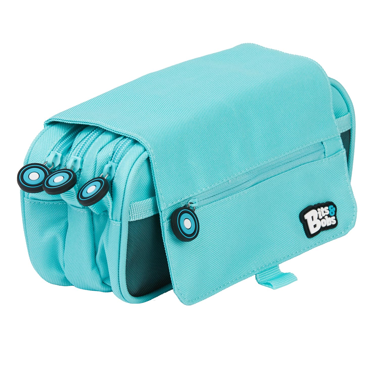Grafoplás 37543231 School Case 3 Zippers with Flap, Pastel Blue, 23 x 10 cm, Bits & Bobs.