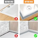 Flintronic Bath Sealant Strip 4.5m Self Adhesive Caulk Tape Grey 20mm Wide view 5