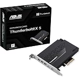 ASUS ThunderboltEX 5 Expansion Card &ndash; Dual Thunderbolt&trade; 5 USB-C Ports, 120Gbps Bandwidth, DisplayPort&trade; 2.1, PCIe 4.0 x4, USB4&reg;, Compatible for Intel 800 Series Motherboards