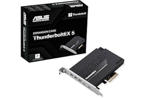ASUS ThunderboltEX 5 Expansion Card – Dual Thunderbolt™ 5 USB-C Ports, 120Gbps Bandwidth, DisplayPort™ 2.1, PCIe 4.0 x4, USB4