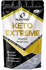 NutriVolv Keto Extreme Fat Burner 90 Capsules Diet Metabolism Energy view 1