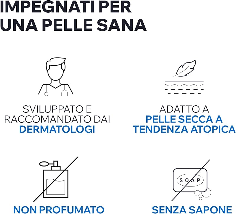 XÉMOSE C8+detergente corpo per pelle secca, a tendenza atopica I Lenisce per comfort a lunga durata. Texture gel-olio nutriente con schiuma leggera I Viso e corpo I Non profumato e senza sapone — foto 6 di 8