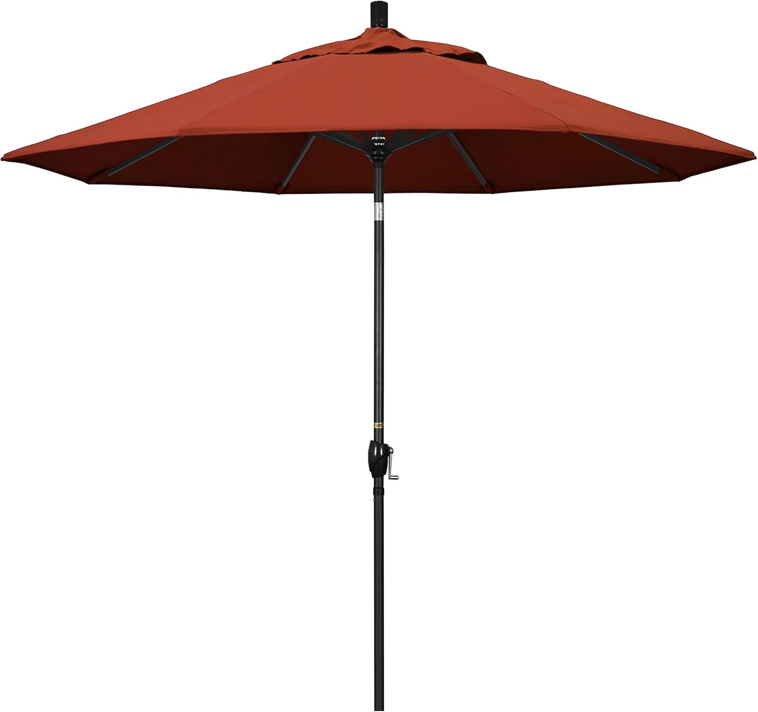 Amazon Com California Umbrella Gspt908302 5440 9 Round Aluminum Market Crank Lift Push Button Tilt Black Pole Sunbrella Terracotta Patio Umbrella 9 Feet Patio Umbrellas Garden Outdoor