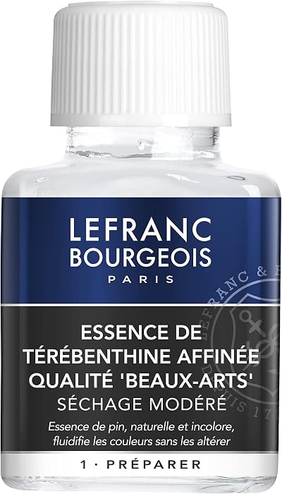 Lefranc Bourgeois Purified Turpentine Oil Paint 75ml Bottle - Thinner