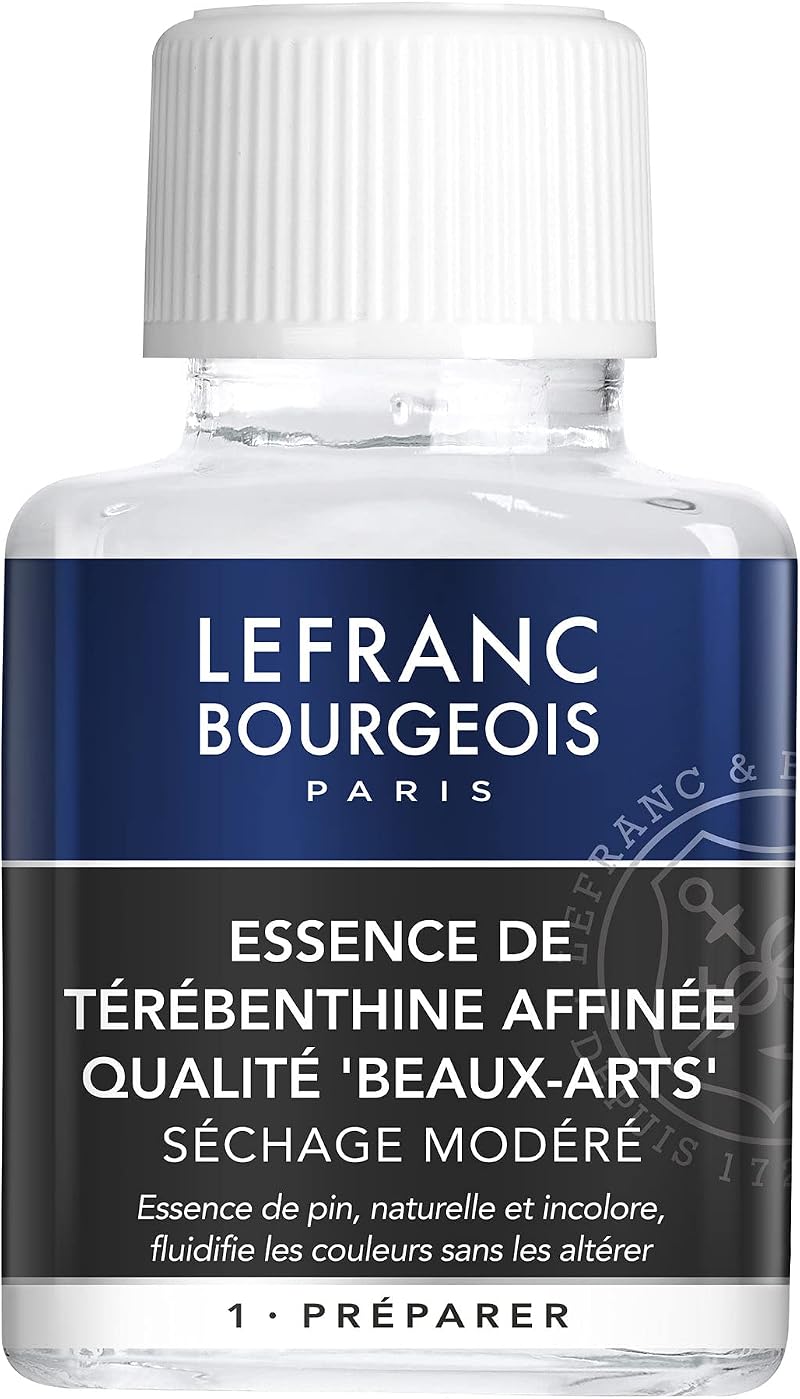 Lefranc Bourgeois Purified Turpentine Oil Paint 75ml Bottle - Thinner