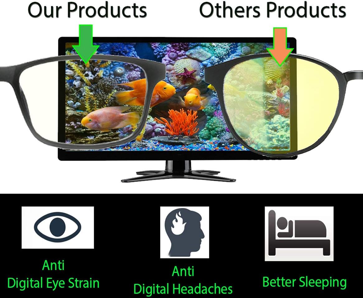 Women Anti Blue Light Glasses Block Eye Strain Glare with Case Tester, Gaming Computer Glasses Blue Light Block Glasses Filter UV Blocker Clear Lens Small Face Narrow Rectangle Nerd Frame Pink Black: Computers & Accessories