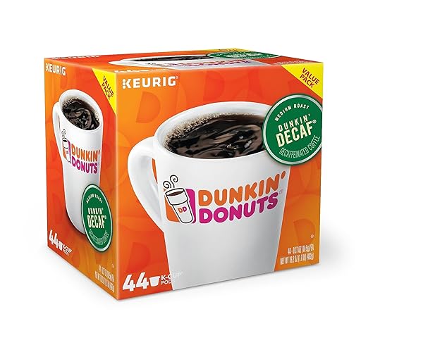 DUNKIN’ DONUTS DECAF KEURIG® SINGLE-SERVE K-CUP® PODS, MEDIUM...