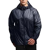 SWISSWELL Mens Lightweight Rain Jackets Raincoat with Hood Waterproof Windbreaker Jackets for Cycling Golf Fishing Running