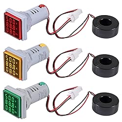 DWEII 3PCS AC Current Voltage Amperage Power Energy