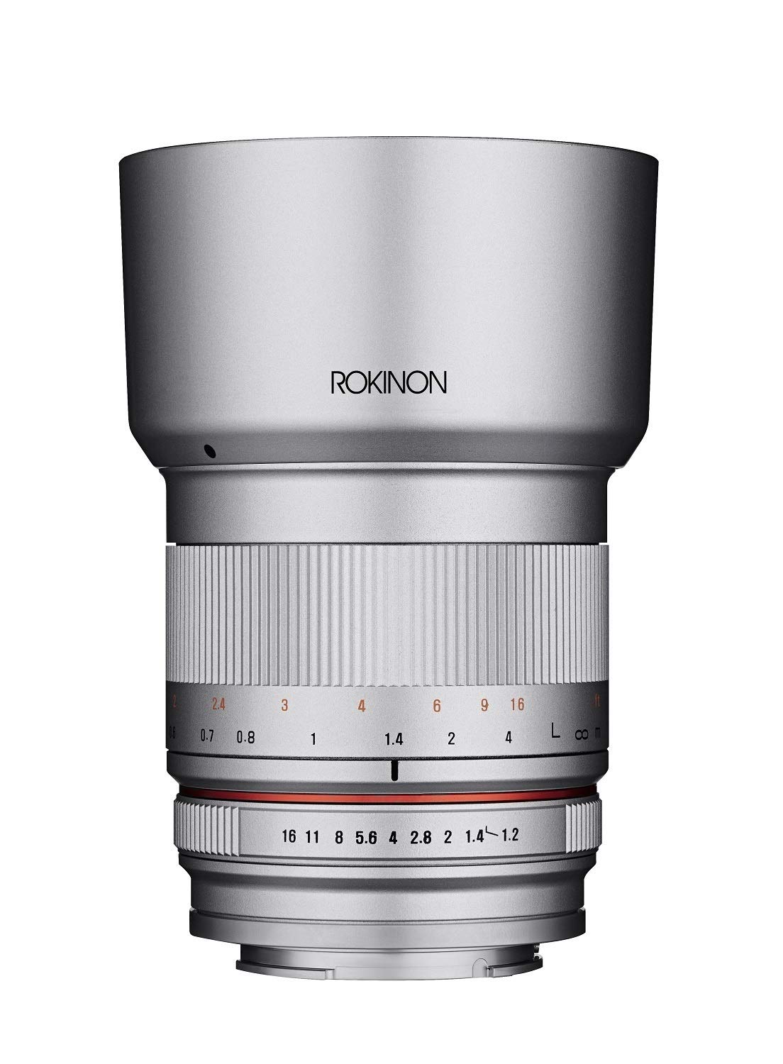 Rokinon RK21M-FX-SIL 21 mm F1.4 ED AS UMC Lente gran angular de alta velocidad para Fuji (Plata)
