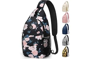 Pritent Crossbody Bags for Women Men Trendy Sling Bag Bakpack Casual Chest Bag with Convertible Shoulder Strap