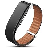 DADO Top-Grain Cowhide Leather Band Compatible with Google Fitbit Air, Genuine Leather Replacement Strap, Soft Comfortable Wristband for Men and Women